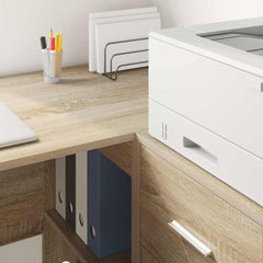 vidaXL Desk Sonoma Oak Engineered Wood 102 x 50 x 75 cm 4