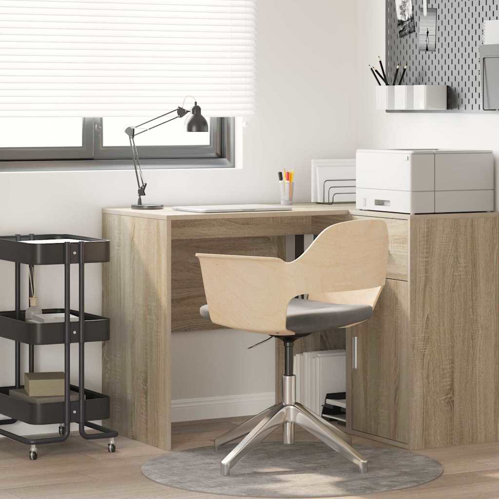 vidaXL Desk Sonoma Oak Engineered Wood 102 x 50 x 75 cm 1