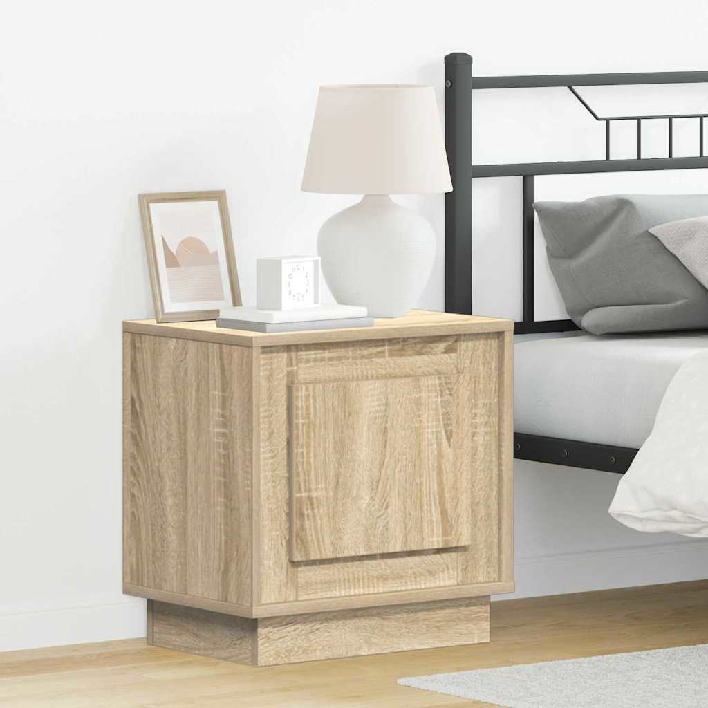 vidaXL Bedside Cabinet 2 pcs Sonoma Oak 44 x 34.5 x 45 cm 1