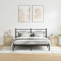 vidaXL Bedside Cabinet 2 pcs Sonoma Oak 44 x 34.5 x 45 cm 4