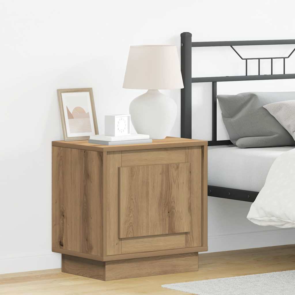 vidaXL Bedside Cabinet 2 pcs Artisan Oak 44 x 34.5 x 45 cm 1