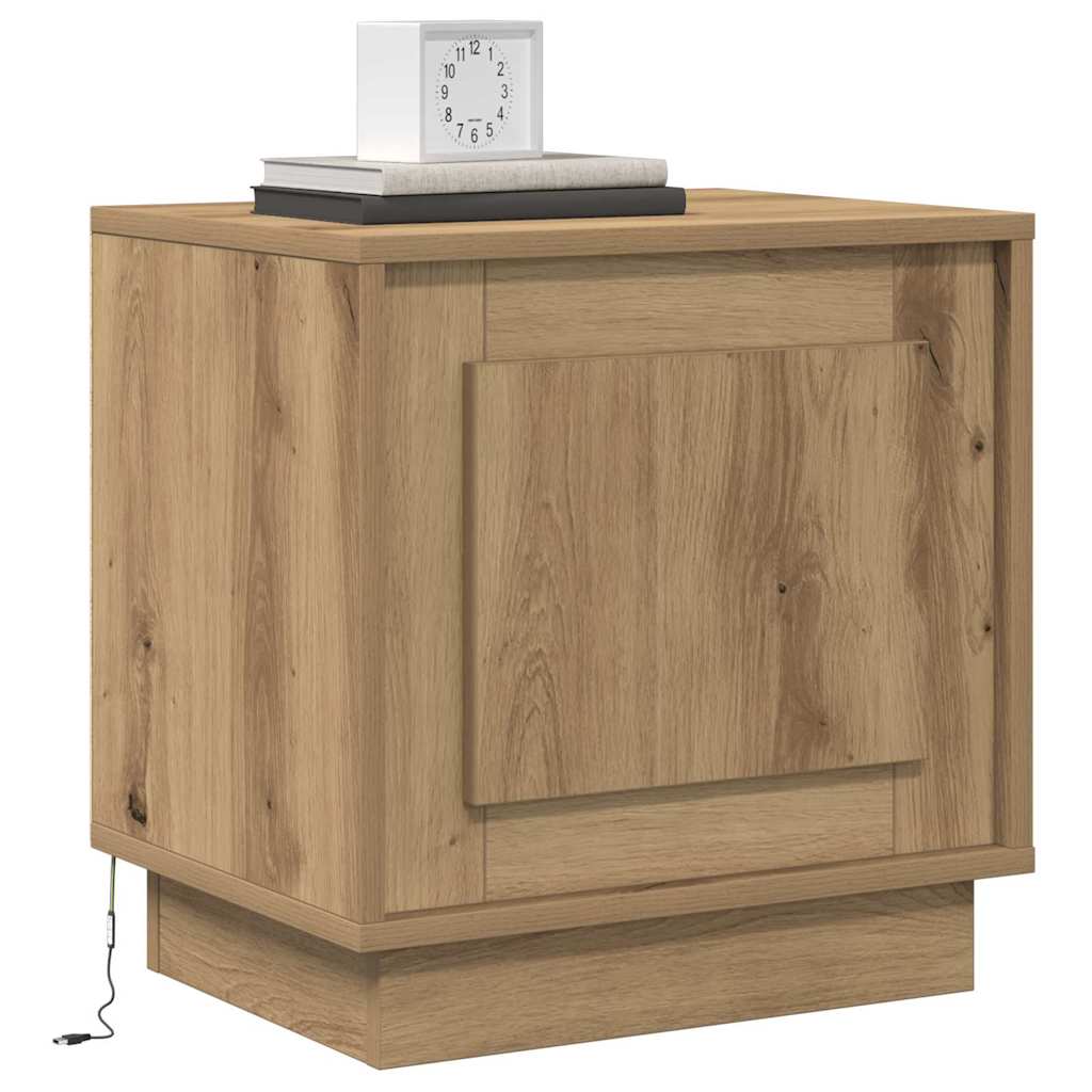vidaXL Bedside Cabinet 2 pcs Artisan Oak 44 x 34.5 x 45 cm 3
