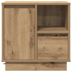 vidaXL Bedside Cabinet Artisan Oak 50 x 34.5 x 50 cm Engineered wood 6