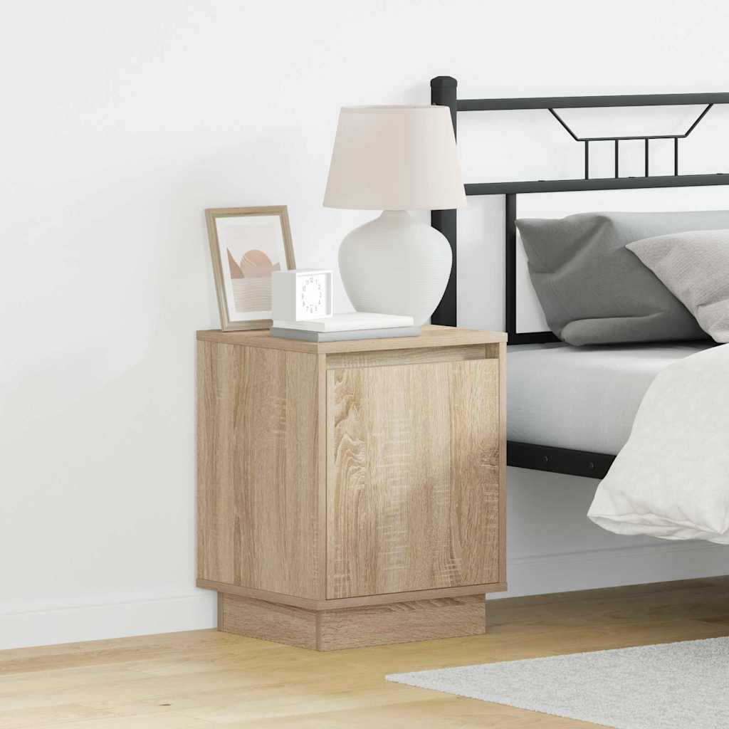 vidaXL Bedside Cabinet 2 pcs Sonoma Oak 39 x 34.5 x 50 cm 1