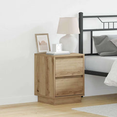vidaXL Bedside Cabinet Artisan Oak 39 x 34.5 x 50 cm Engineered wood 1