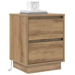 vidaXL Bedside Cabinet Artisan Oak 39 x 34.5 x 50 cm Engineered wood 3
