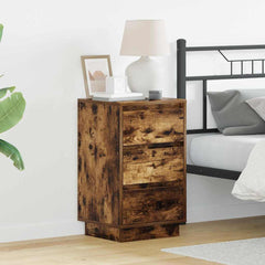vidaXL Bedside Cabinet Smoked Oak 39 x 34.5 x 65 cm Engineered wood 1
