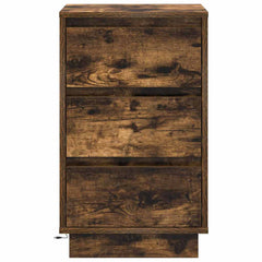 vidaXL Bedside Cabinet Smoked Oak 39 x 34.5 x 65 cm Engineered wood 6