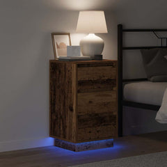 vidaXL Bedside Cabinet Old Wood 39 x 34.5 x 65 cm Engineered wood 4