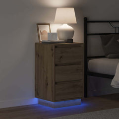 vidaXL Bedside Cabinet Artisan Oak 39 x 34.5 x 65 cm Engineered wood 4