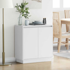 vidaXL LED Sideboard White 71 x 34.5 x 75 cm Engineered Wood 1