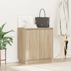 vidaXL LED Sideboard Sonoma Oak 71 x 34.5 x 75 cm Engineered Wood 5