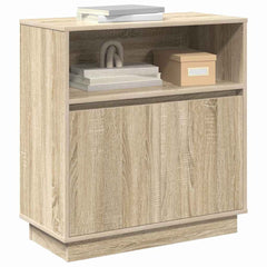 vidaXL LED Sideboard Sonoma Oak 71 x 34.5 x 75 cm Engineered Wood 3