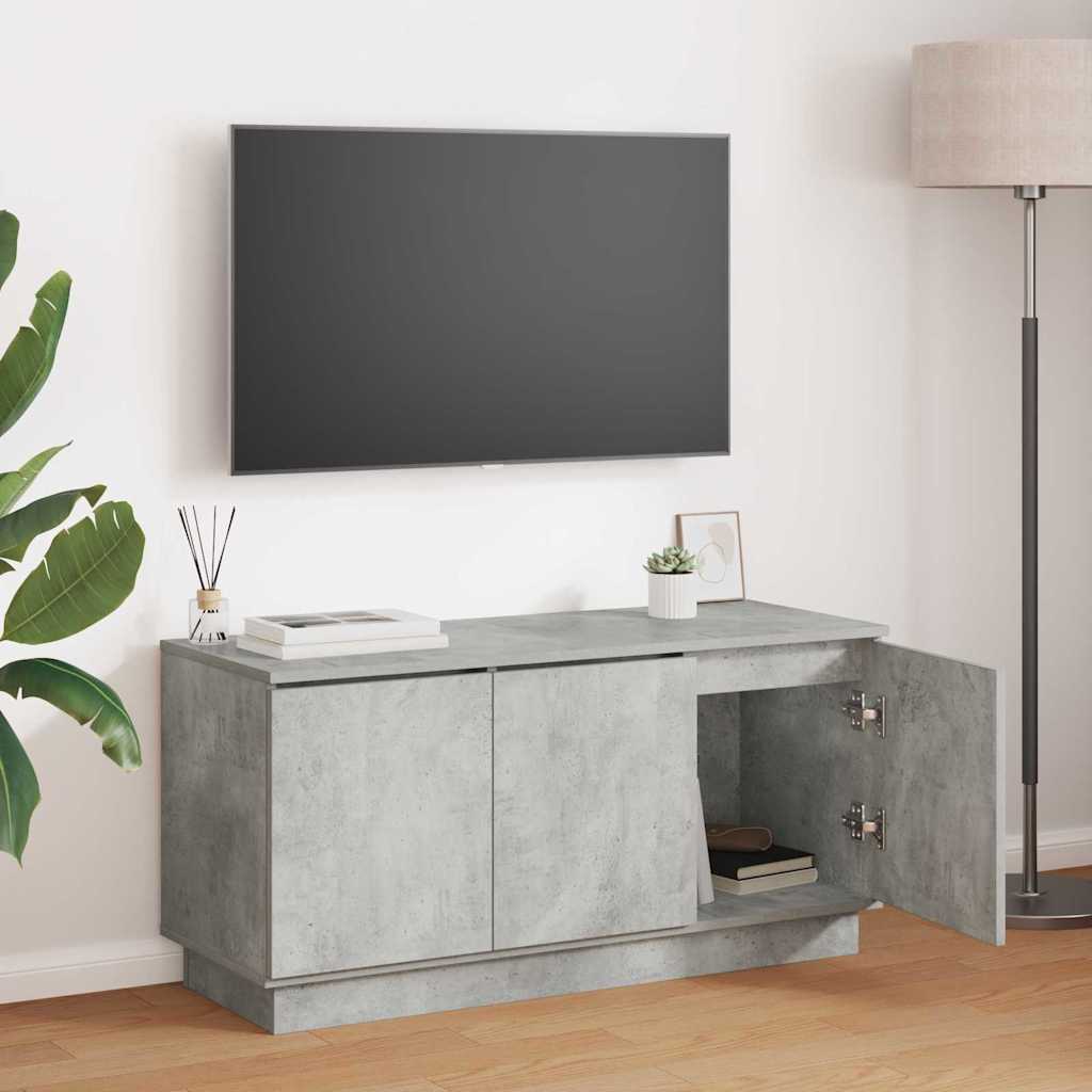 TV Cabinet 100 x 38 x 49 cm Engineered Wood Concrete grey