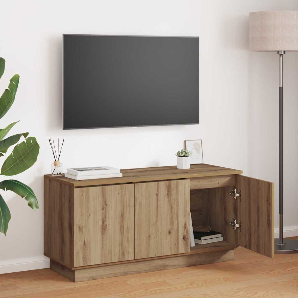 TV Cabinet 100 x 38 x 49 cm Engineered Wood Artisan oak