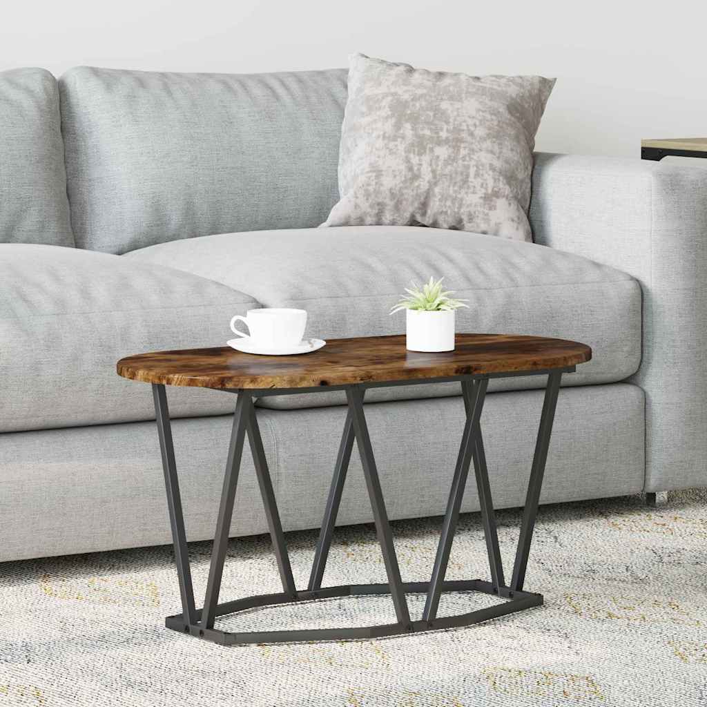 vidaXL Coffee Table Smoked Oak 80 x 40 x 40.5 cm 1