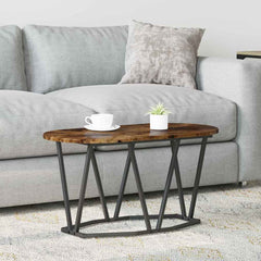 vidaXL Coffee Table Smoked Oak 80 x 40 x 40.5 cm 1