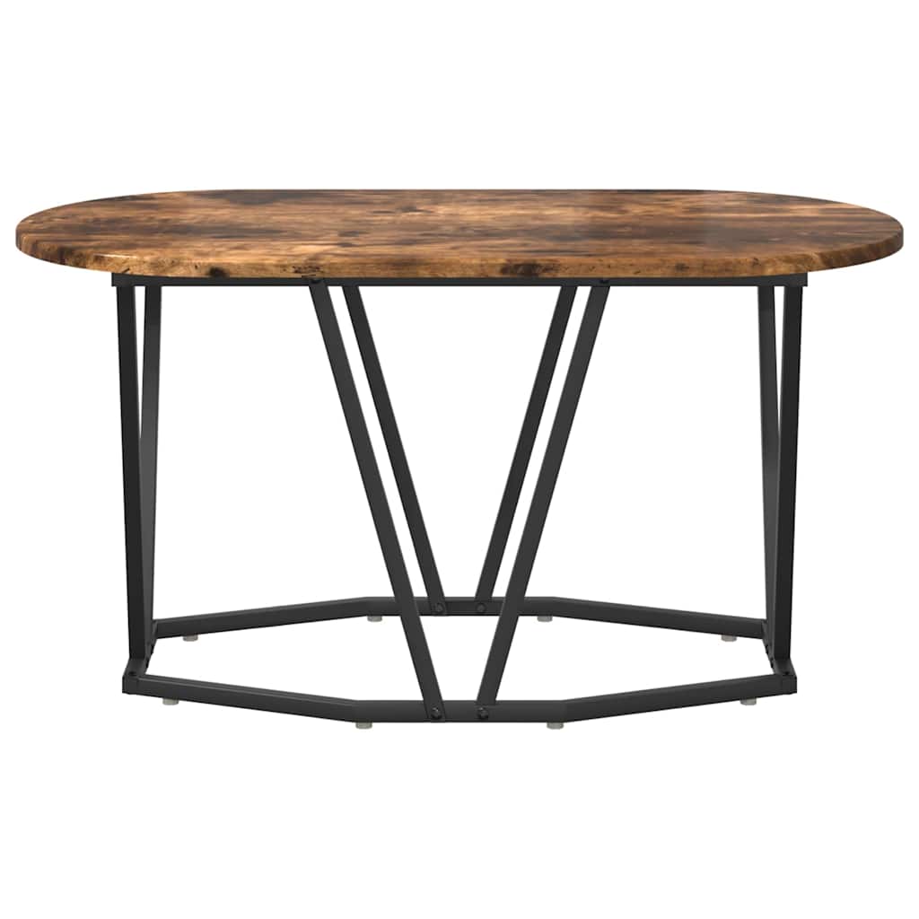 vidaXL Coffee Table Smoked Oak 80 x 40 x 40.5 cm 5