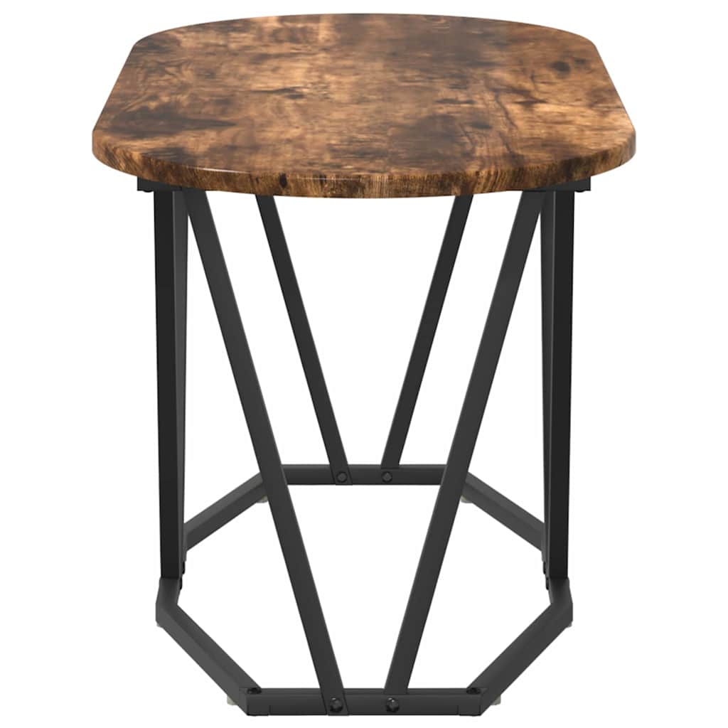 vidaXL Coffee Table Smoked Oak 80 x 40 x 40.5 cm 6