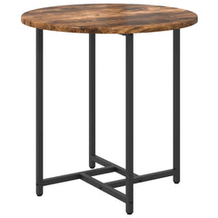 vidaXL Side Table Set 2 pcs Smoked Oak and Black 50 x 50 x 50 cm 5
