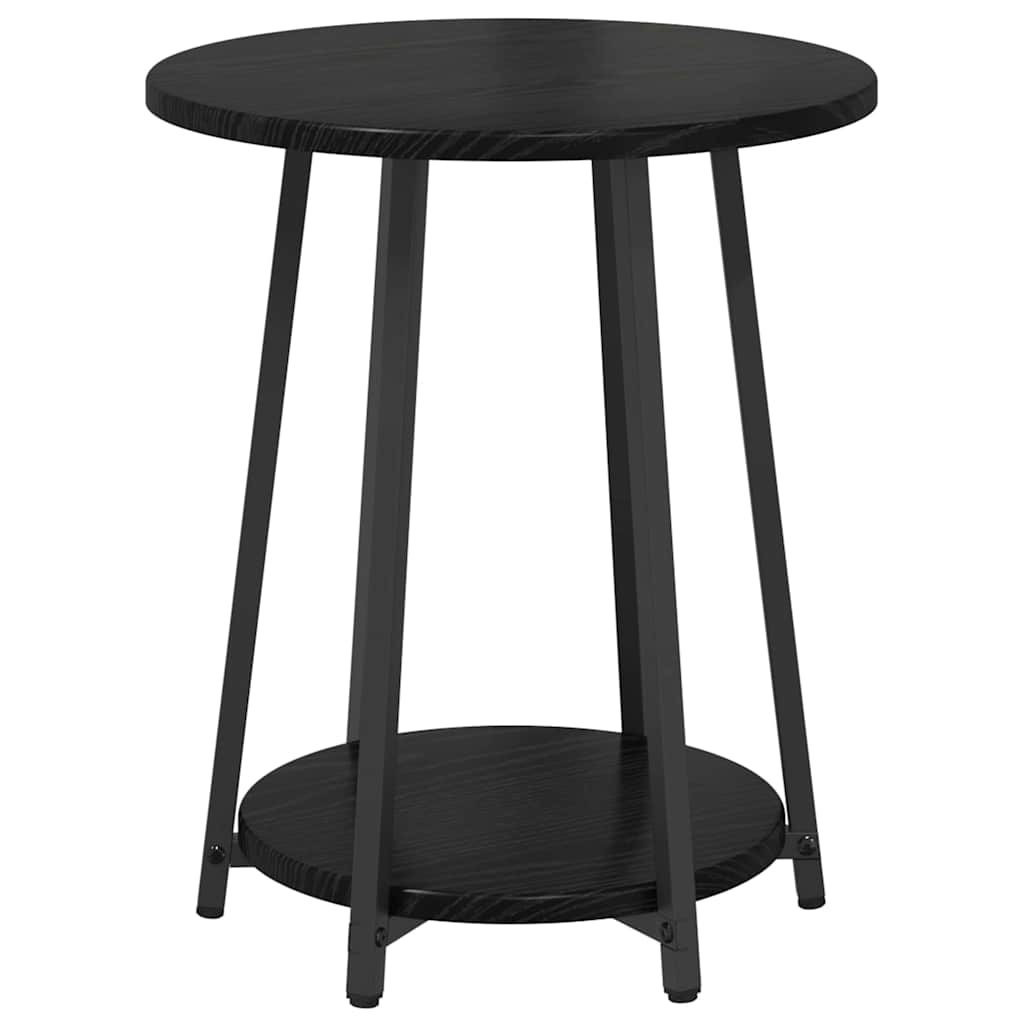 vidaXL Side Table Set 2 pcs Black Oak 50 x 50 x 51 cm 6