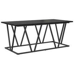 vidaXL Coffee Table Black Oak 100 x 50 x 40 cm 2