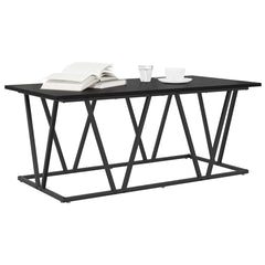 vidaXL Coffee Table Black Oak 100 x 50 x 40 cm 3