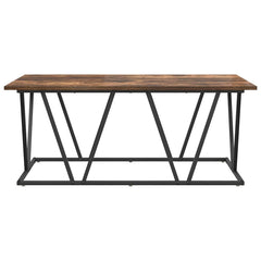 vidaXL Coffee Table Smoked Oak 100 x 50 x 40 cm 5