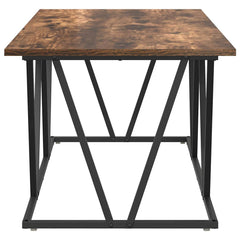 vidaXL Coffee Table Smoked Oak 100 x 50 x 40 cm 6