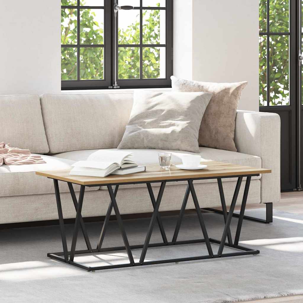 vidaXL Coffee Table Artisan Oak 100 x 50 x 40 cm 1