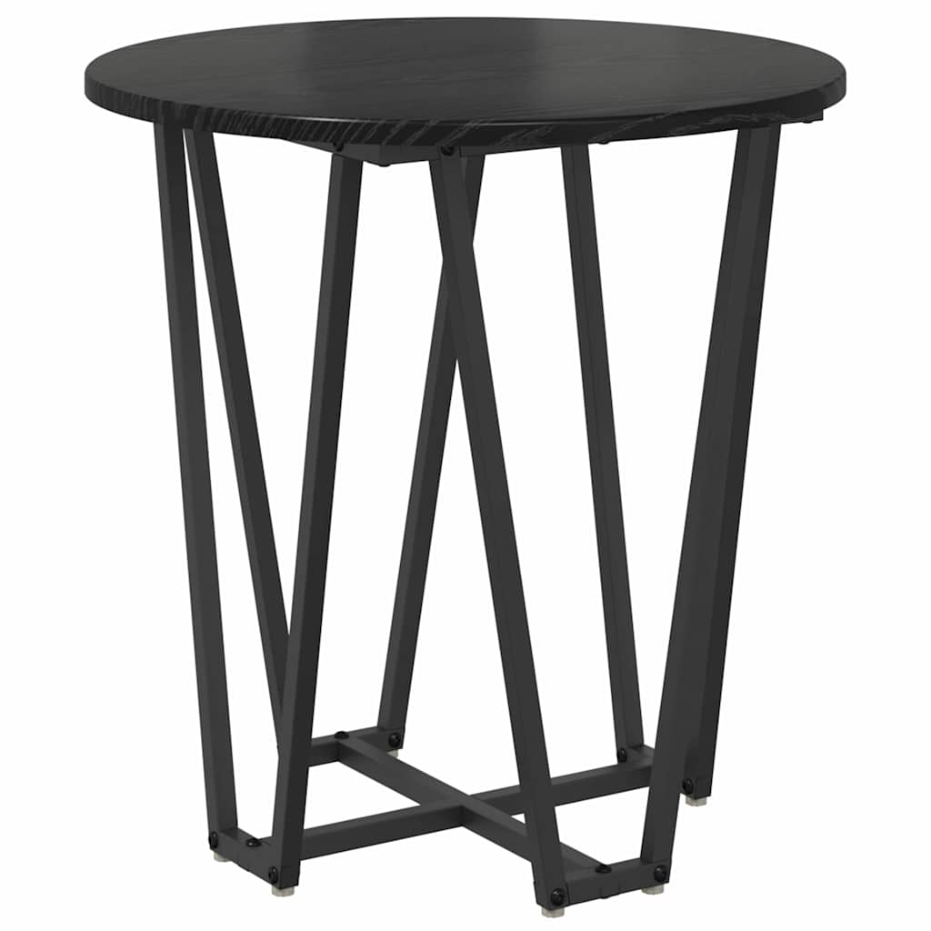 vidaXL Side Table Set 2 pcs Black Oak 50 x 50 x 50.5 cm 5