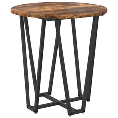 vidaXL Side Table Set 2 pcs Smoked Oak and Black 50 x 50 x 50.5 cm 5