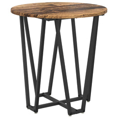 vidaXL Side Table Set 2 pcs Old Wood and Black 50 x 50 x 50.5 cm 5