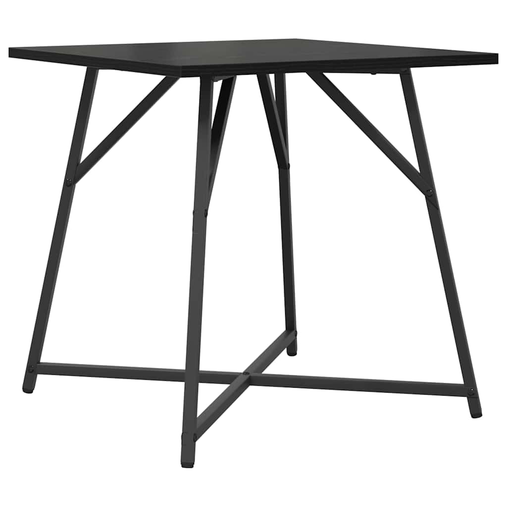 vidaXL Side Table Set 2 pcs Black Oak 50 x 50 x 50 cm 5
