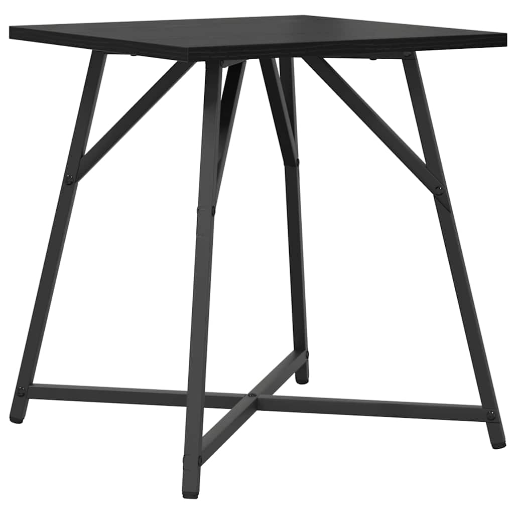 vidaXL Side Table Set 2 pcs Black Oak 50 x 50 x 50 cm 6