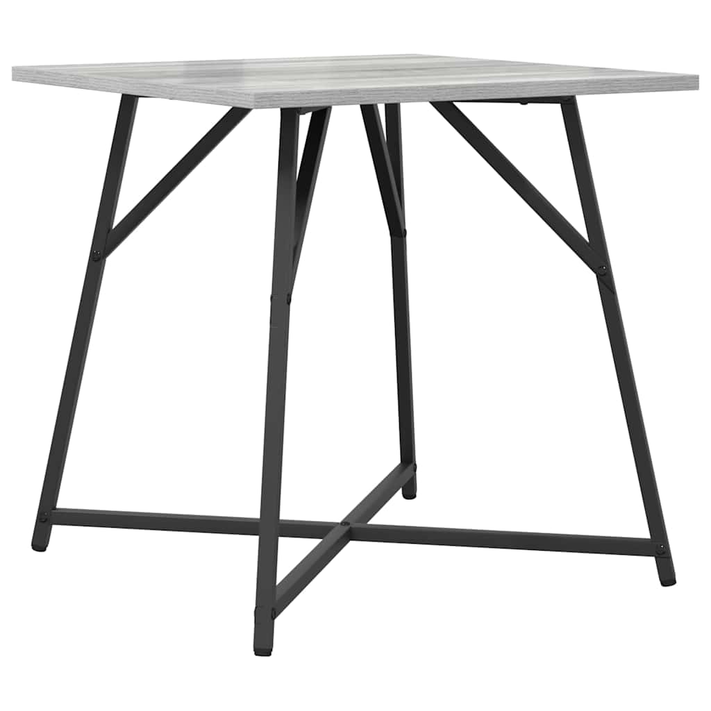vidaXL Side Table Set 2 pcs Grey Sonoma and Black 50 x 50 x 50 cm 5