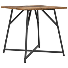 vidaXL Side Table Set 2 pcs Old Wood and Black 50 x 50 x 50 cm 5