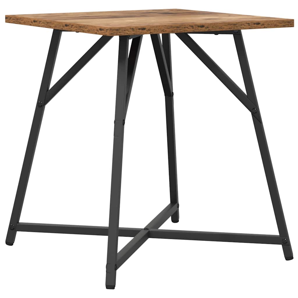 vidaXL Side Table Set 2 pcs Old Wood and Black 50 x 50 x 50 cm 6