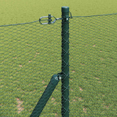 Hexagonal Fence Ground Fix 25 x 0.4 m PVC-Coated Steel mesh Size 13 mm mesh Green 1.2 m