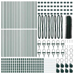 Hexagonal Fence Ground Fix 100 x 1 m PVC-Coated Steel Green mesh Size 50 mm mesh 0.6 m