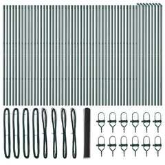 Hexagonal Fence Ground Fix 100 x 0.4 m PVC-Coated Steel Grey mesh Size 50 mm mesh 1.4 m