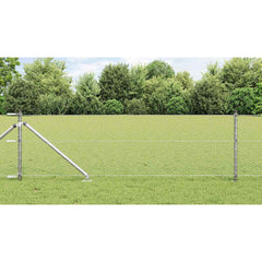 Hexagonal Fence with Post 10 x 0.4 m Silver Galvanised Steel mesh Size 25 mm mesh 0.6 m