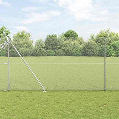 Hexagonal Fence Post Silver mesh Size Galvanised Steel