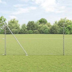 Hexagonal Fence Post Silver mesh Size Galvanised Steel