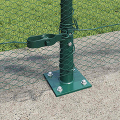 vidaXL Hexagonal Fence with Concrete Base 10 x 0.8 m PVC-Coated Steel 4