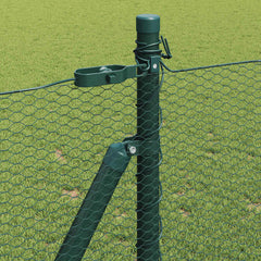 vidaXL Hexagonal Fence with Concrete Base 10 x 0.8 m PVC-Coated Steel 5