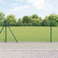 vidaXL Hexagonal Fence with Concrete Base 10 x 0.8 m PVC-Coated Steel 1