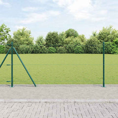 vidaXL Hexagonal Fence with Concrete Base 10 x 0.8 m PVC-Coated Steel 1