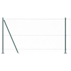 vidaXL Hexagonal Fence with Concrete Base 10 x 1.2 m PVC-Coated Steel 2