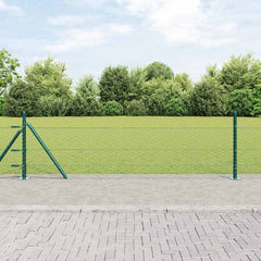 vidaXL Hexagonal Fence with Concrete Base 25 x 0.5 m PVC-Coated Steel 1